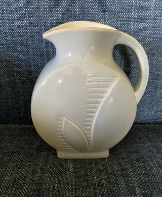 Vintage Red Wing Pottery Pitcher Usa Small - Light Blue