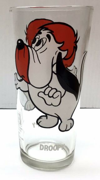 Vintage “droopy” 1975 M - G - M Inc.  Collector Series Pepsi Cola Glass