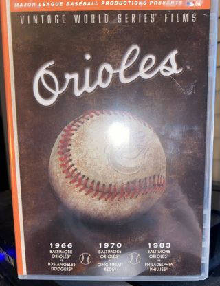Baltimore Orioles Vintage World Series Film 1966 1970 1983 Cal Ripken (dvd 2006)