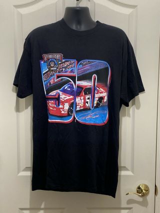 Vintage Ricky Craven 50 Budweiser 50th Anniversary Nascar T - Shirt Size Lg