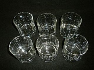 Rare Antique BACCARAT Flawless Crystal 6 x Whiskey Tumbler w/ Inside Wave Shape 3