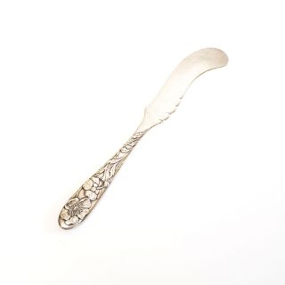 Tiffany & Co Vine Poppy Sterling Silver Butter Knife With Monogram 7155