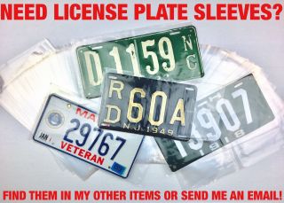 99 CENT Indiana RYDER APPORTIONED License Plate 2816246 2