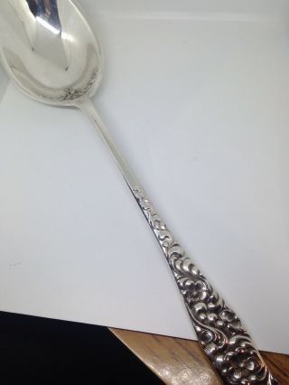 Dominick & Haff Rococo Sterling Silver Platter Stuffing Spoon - Button - 13 - 3/8 "