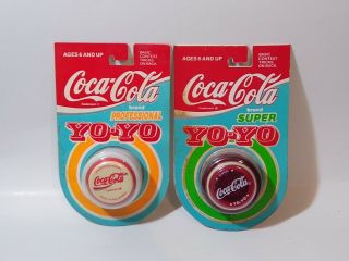 (2) Vintage 1992 1996 Jack Russell Coca - Cola & Professional Yo - Yo 