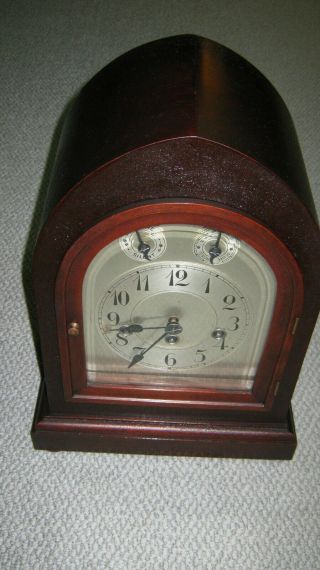 Antique Junghans German Westminster Mantle Clock
