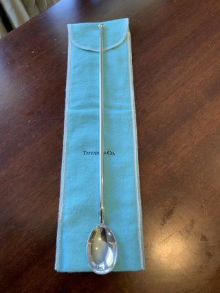 Tiffany & Co.  Sterling Silver Martini Stirrer Bar Spoon Over 11 Inches Long