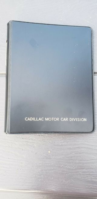 Vtg Hardcover Cadillac Motor Car Division Binder Only