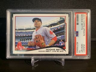 Mookie Betts 2014 Topps Update Us301 Rookie Card Psa 10 Dodgers