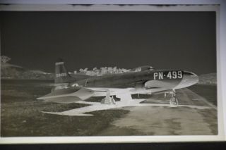 Vintage Aircraft Negative - Lockheed P - 80b - 1 - Lo " Shooting Star "