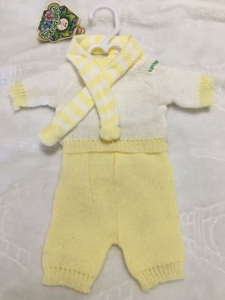 Authentic Vintage Cabbage Patch Kids Clothes Doll Cpk Preemie Newborn Knit Set