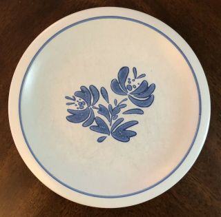 Vintage Set Of 4 Pfaltzgraff Yorktowne Stoneware 10 - 1/4” Dinner Plates U.  S.  A.