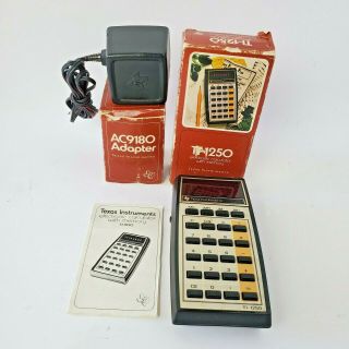 Vintage Texas Instruments Ti - 1250 Calculator. ,  Power Adaptor