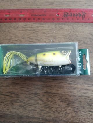 Vintage Chuck Woolery Moto Lures Moto Chug Live Action Frog Lure Nos