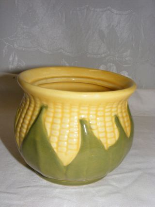 Vintage Shawnee Pottery Yellow King Corn Usa Sugar Bowl No Lid 78