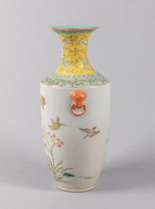 19th Chinese Antique Famille Rose Porcelain Vase 2