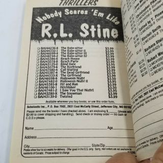 R.  L Stine The Babysitter Series 1 - 4 Covers 90s Vintage Scholastic 3