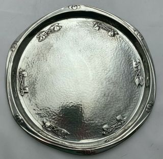 Very Fine Liberty & Co Tudric Pewter Card Tray By Archibald Knox 0716 C1909