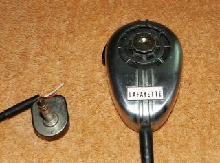 Vintage Lafayette Chrome Cb Radio Mic Microphone