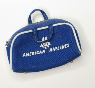 Vintage Mattel Barbie American Airlines 984 Uniform Blue Carry Bag Case