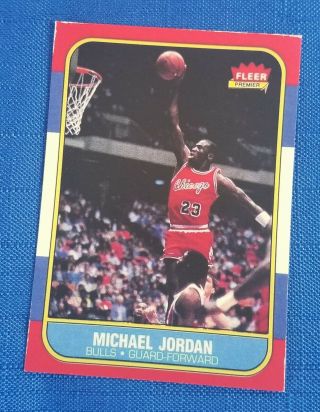 Michael Jordan Fleer 1986 - 87 Chicago Bulls Rookie Ungraded Card.  Please Read