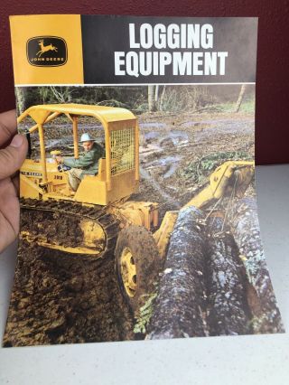 Vintage John Deere Logging Equipment Brochure Pamphlet