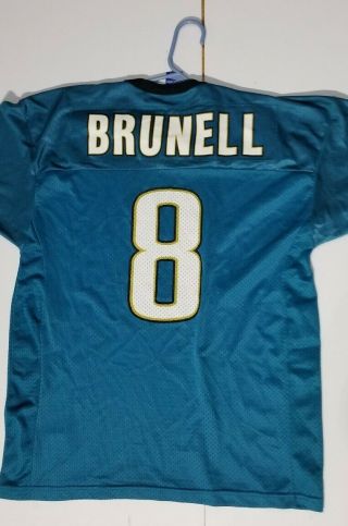 Mark Brunell Jacksonville Jaguars 8 Vintage Champion NFL Football Jersey 44 Men 2