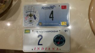 License Plate,  Indiana,  1991 Pga Championship 2,  Kentucky 2008 Ryder Cup,  4