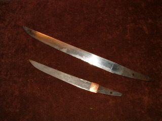 [s748] Japanese Samurai Sword: Two Mumei Tanto Blades