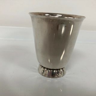 Georg Jensen Sterling Silver Cup With Base Inscription Weight 49g P&p