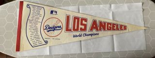 Vintage 1981 Los Angeles Dodgers World Series Pennant