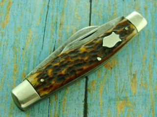 Antique Ec Simmons Keen Kutter Folding Premium Gunstock Jack Pocket Knife Knives