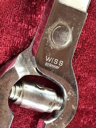Vintage Wiss Poultry Shears Scissors,  No.  1109,  Made In Germany,  Chrome