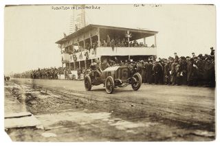 1908 Vanderbilt Cup George Robertson Locomobile Type 1 Bain Photograph