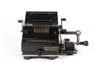 Vintage C1940 " Brunsviga 13zk " Mechanical Pinwheel Calculator 786