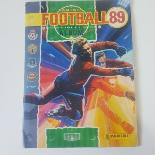 1989 Vintage Panini Football 89 Sticker Album Book Incomplete