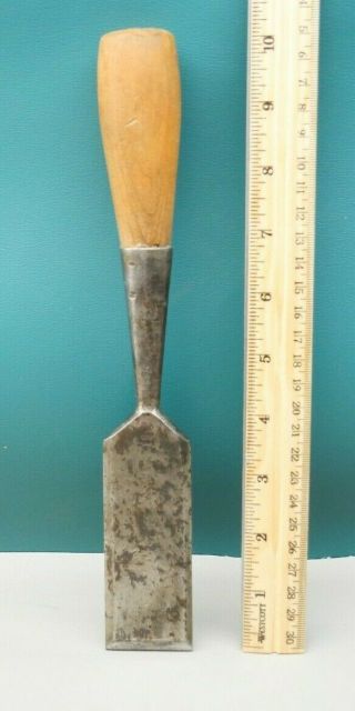 Old Woodworking Tools Vintage T.  H.  Witherby 1½ " Bevel Edge Socket Chisel