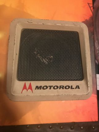 Vintage Motorola 2 Way Police Radio Speaker And