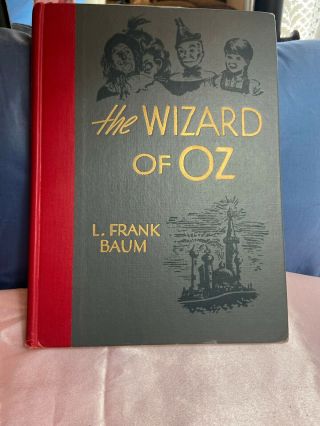 The Wizard Of Oz L.  Frank Baum Vintage Evelyn Copelman Bobbs - Merrill 1944