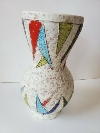 Vintage Mid Century Modern Raymor Bitossi (?) Italy Art Pottery 9 " Vase