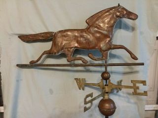 Copper Farm/barn Weathervane Trotting Horse