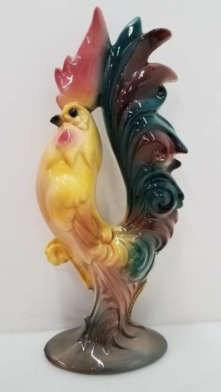 Vintage Maddux Of California Decorative Ceramic Rooster Figurine