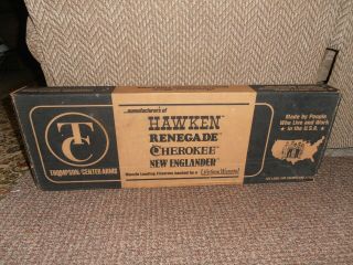 Vintage Hawken Thompson Center Arms Cap Lock Muzzle Loading Rifle Box No 502