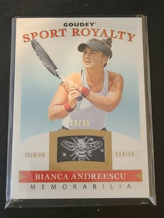 2020 Goodwin Champions Sport Royalty Premium Memorabilia Bianca Andreescu 13/35