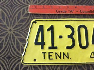 1948 Tennessee State Shape License Plate 41 - 3046 Coffee County RePainted 2