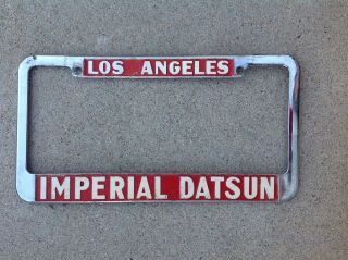 Imperial Datsun - Los Angeles California Dealer License Plate Frame