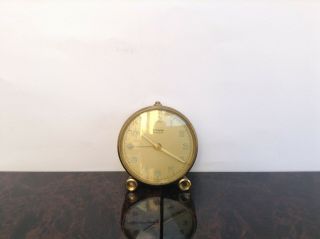Vintage Cyma Amic Swiss Travel Alarm Clock.  Great