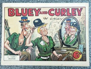 Bluey And Curley By Gurney Australian Vintage Comic Book 1947