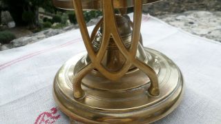 Vintage / antique Brass French ? Brass Tea Pot & stand with burner 2