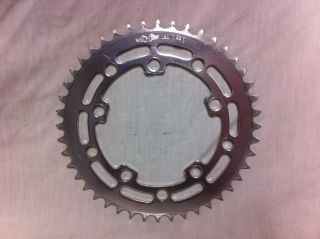 Silver 44t Gt Winged Logo Usa Chain Ring Old School Bmx 44 Tooth Wheel Sprocket